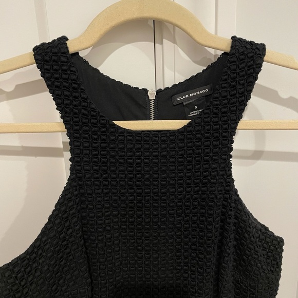 Club Monaco Cut Out Little Black Dress Sz 0 - Picture 2 of 9